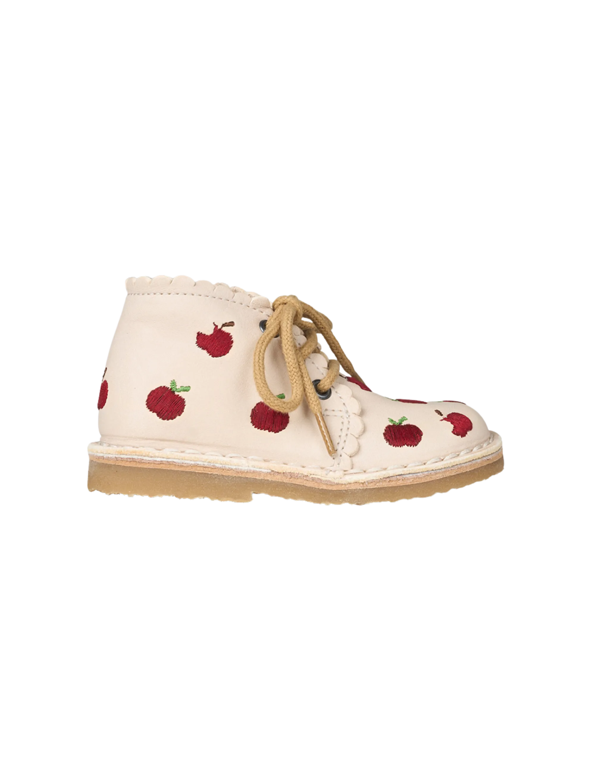 Apple Scallop Boot - Cream