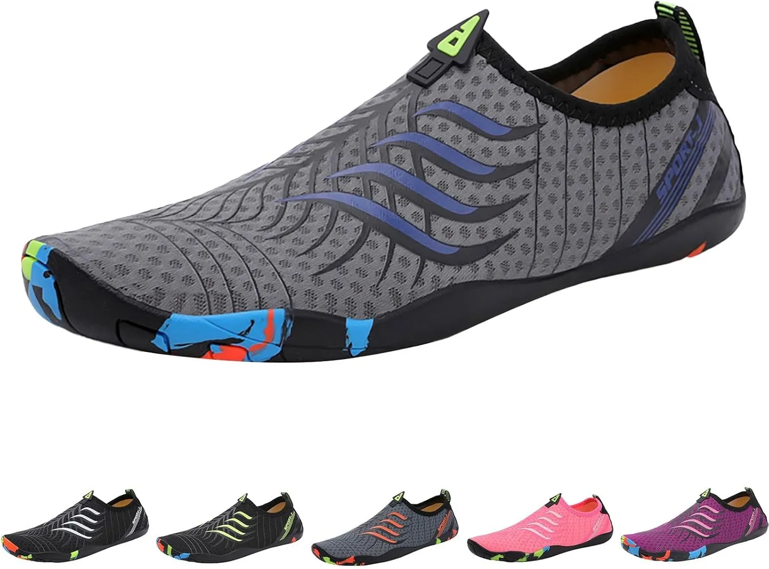 Barefoot Swim Shoes Quick Dry Water Shoes Aqua Socks Non Slip Beach Surf Yoga Camping Boating River Pool Spring Shoe for Women 2025