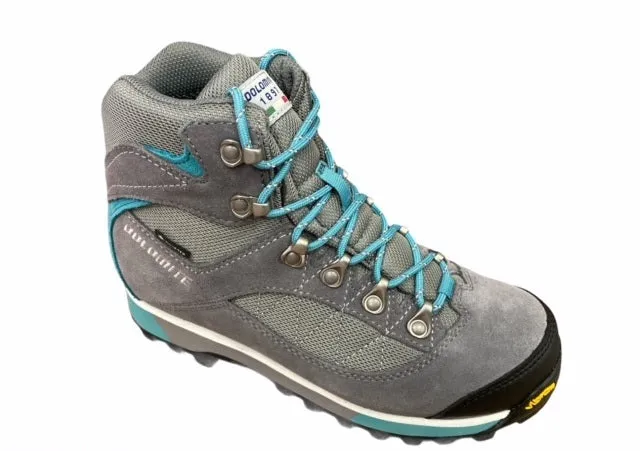 Dolomite scarponcino da trekking da donna Zernez GTX 248116 GG/DTG grigio canna di fucile-verde ottanio