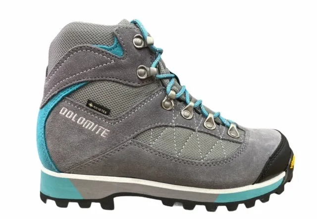 Dolomite scarponcino da trekking da donna Zernez GTX 248116 GG/DTG grigio canna di fucile-verde ottanio