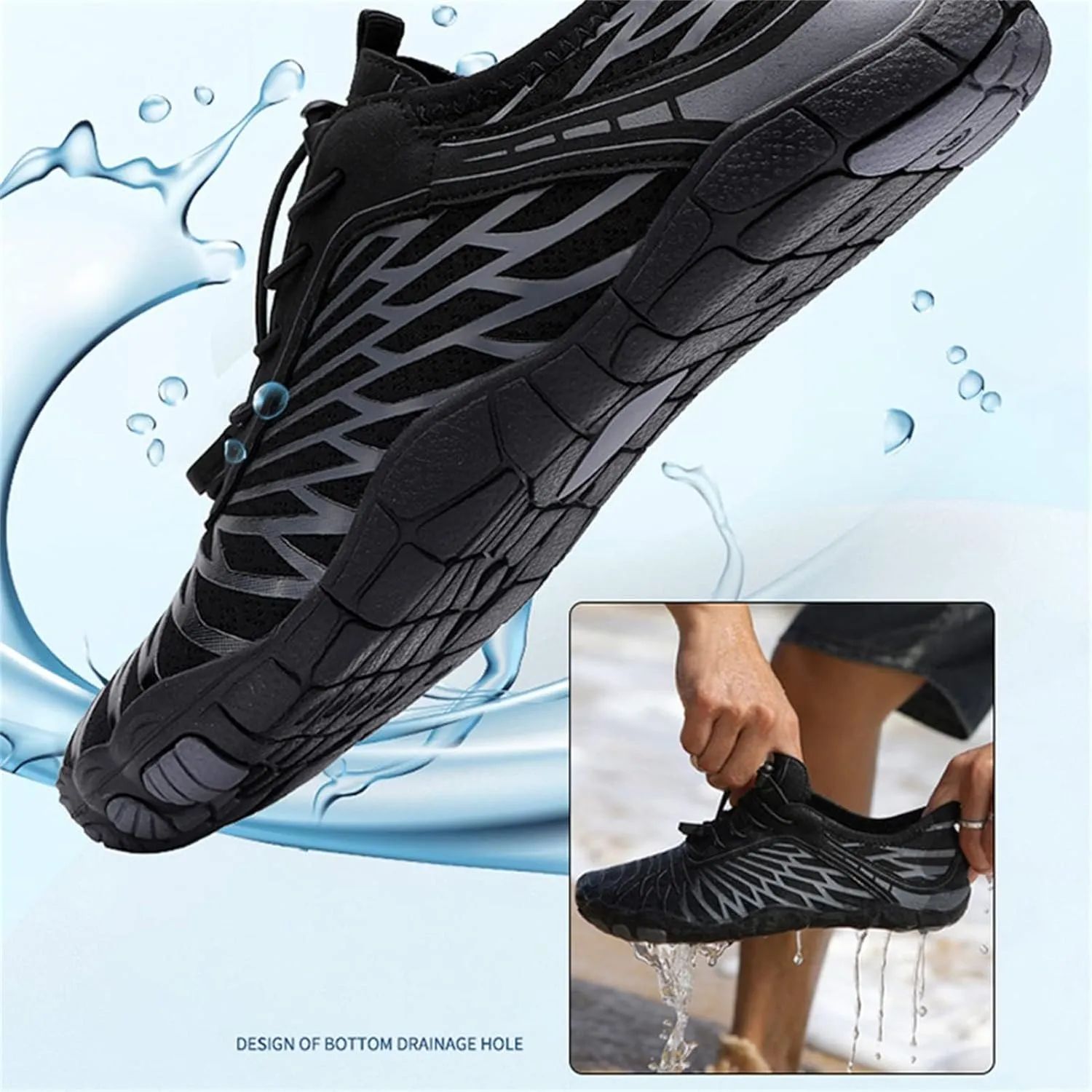 Hike Barefoot Footwear Shoes for Women Waterproof Running Non-Slip Hiking Barefoot Shoes Walking Fast Drainage