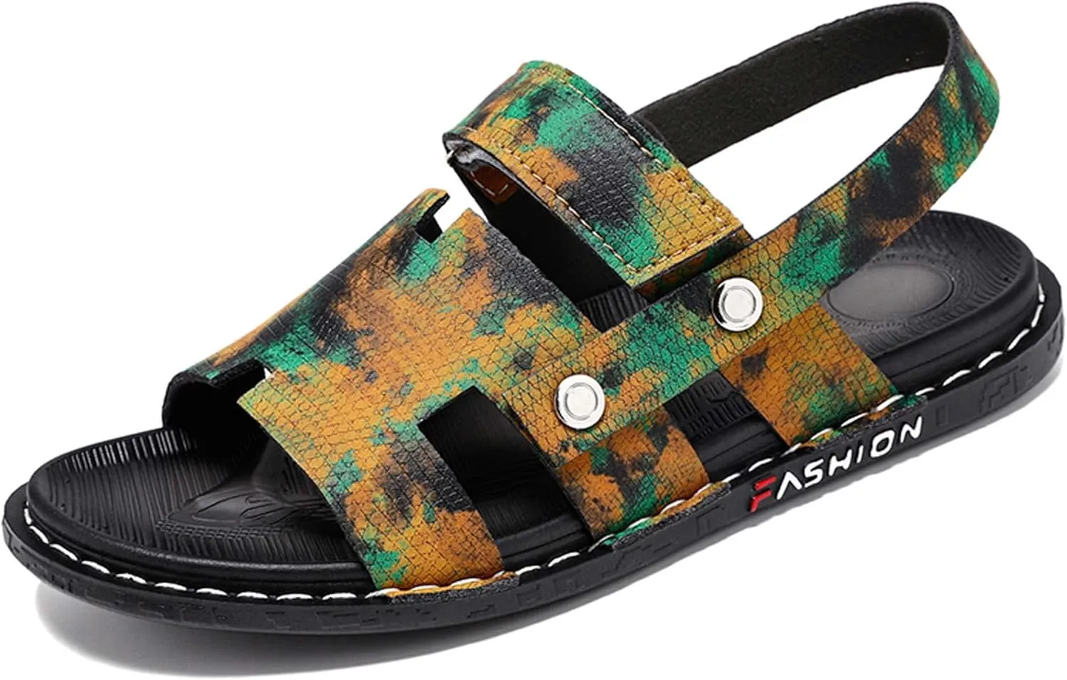 Hopelong Men's Outdoor Hiking Sandals, Beach Slides Waterproof Summer Open Toe Athletic Outdoor Sandal