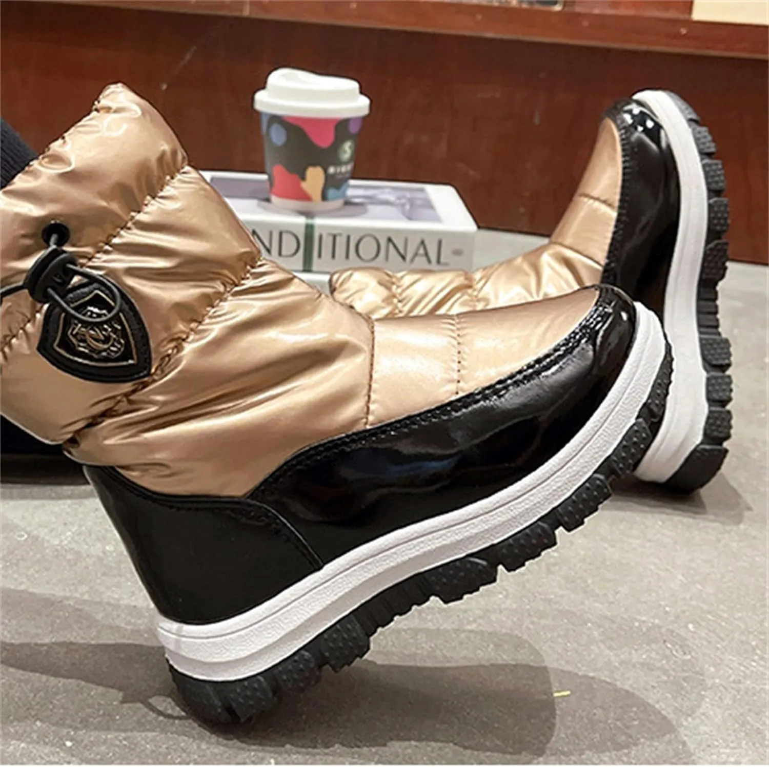 Insulated Snow Boots for Kids Waterroof Winter Comfortable Mid Calf Thicken Warm Outdoor Hiking Sport Sneakers