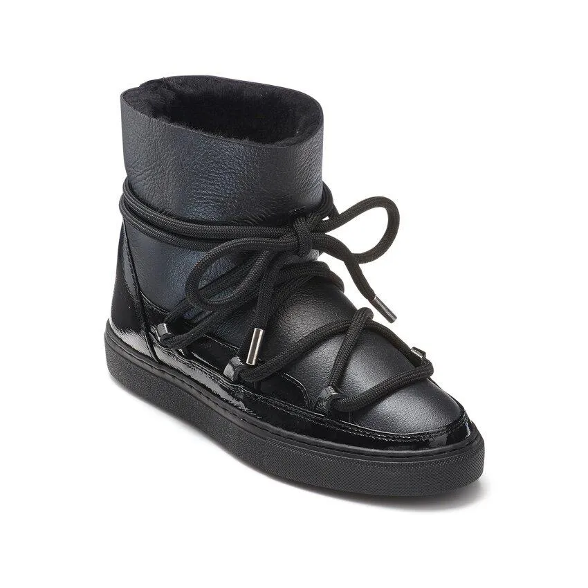 Inuikii Gloss Sneaker Boot- Black