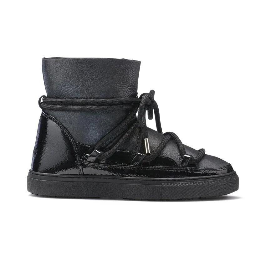 Inuikii Gloss Sneaker Boot- Black