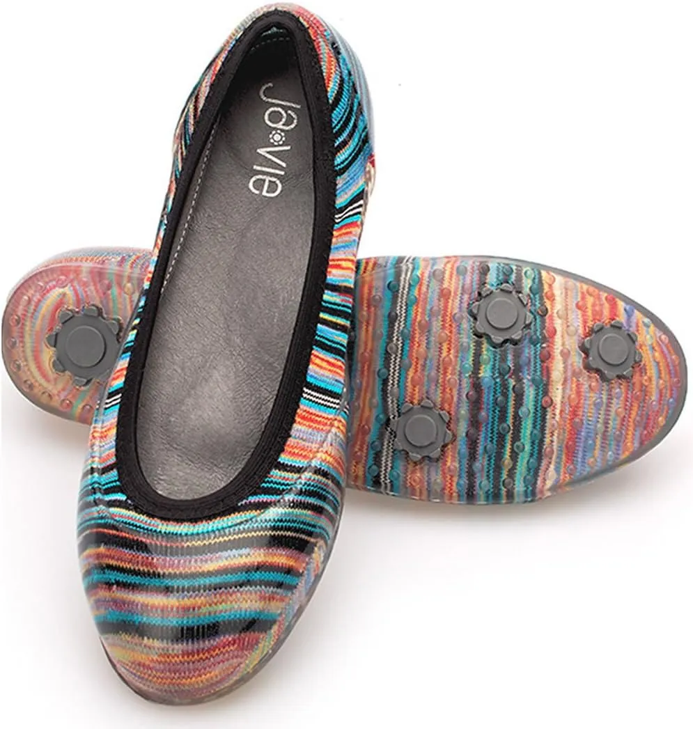 ja vie Walking Shoes for Women Ballet Flats Style for Every Day Wear Driving Walking