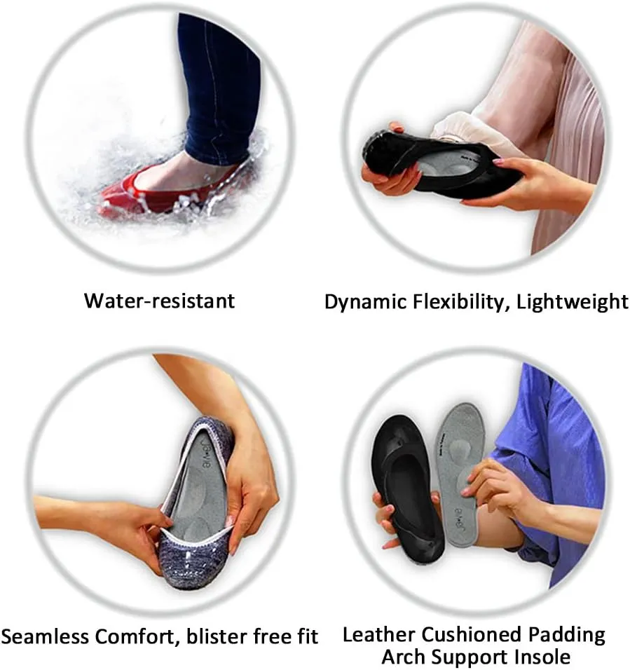 ja vie Walking Shoes for Women Ballet Flats Style for Every Day Wear Driving Walking