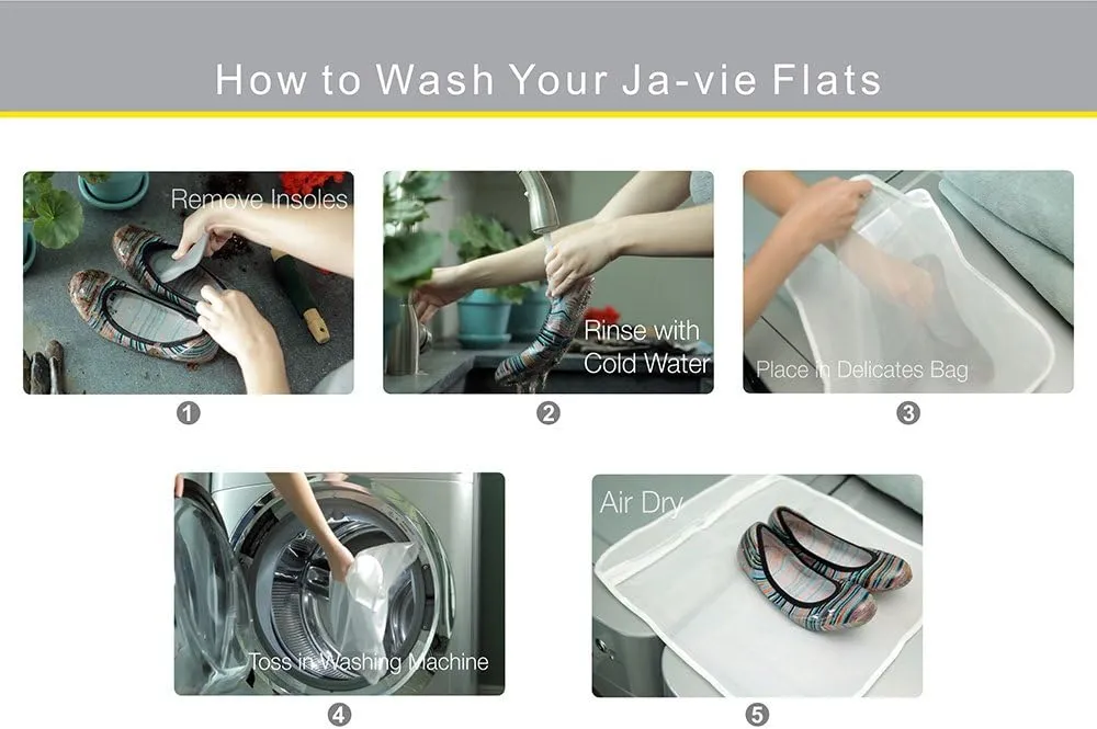 ja vie Walking Shoes for Women Ballet Flats Style for Every Day Wear Driving Walking