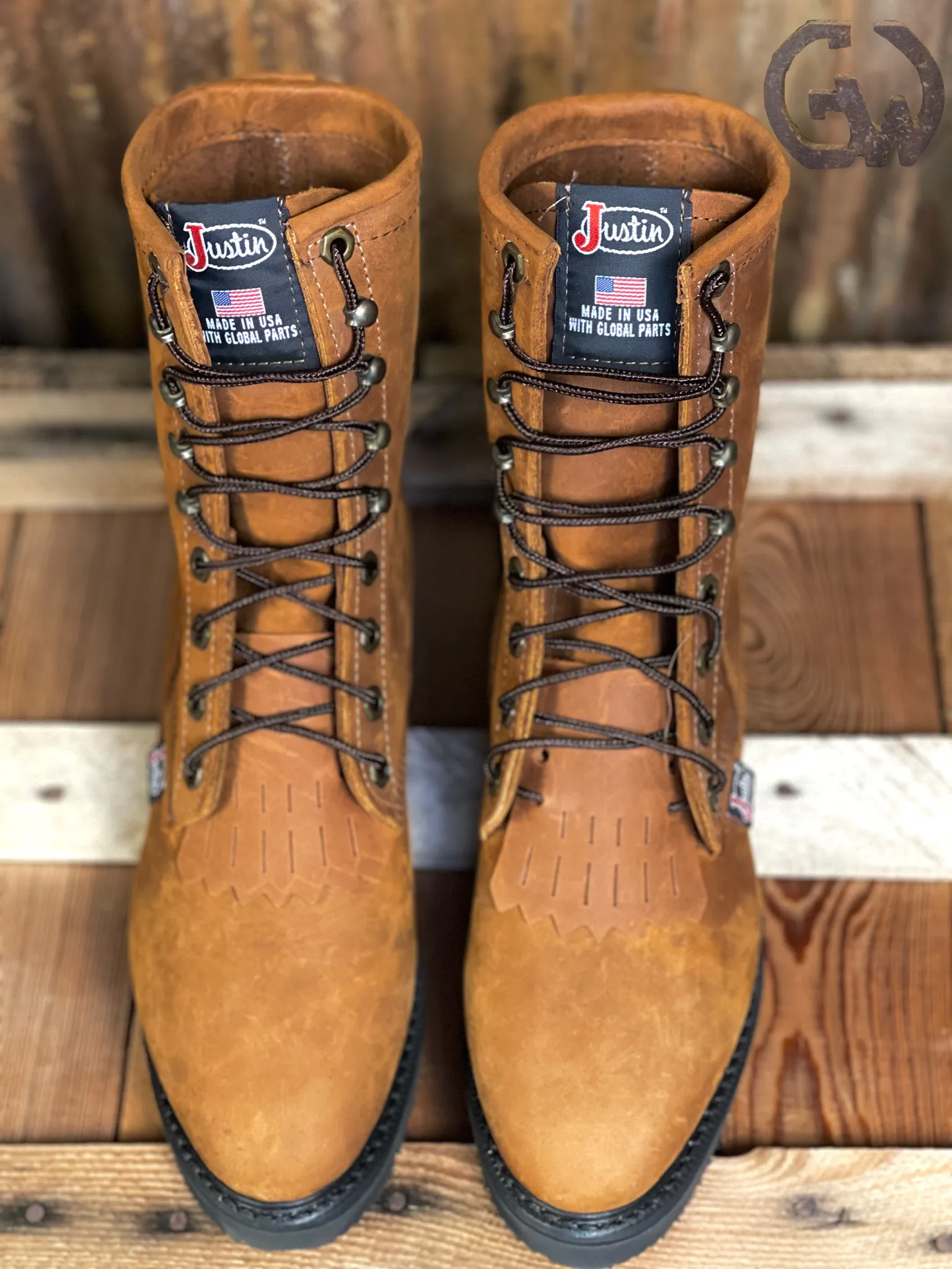Justin 8" Conductor Lace-Up Work Boot