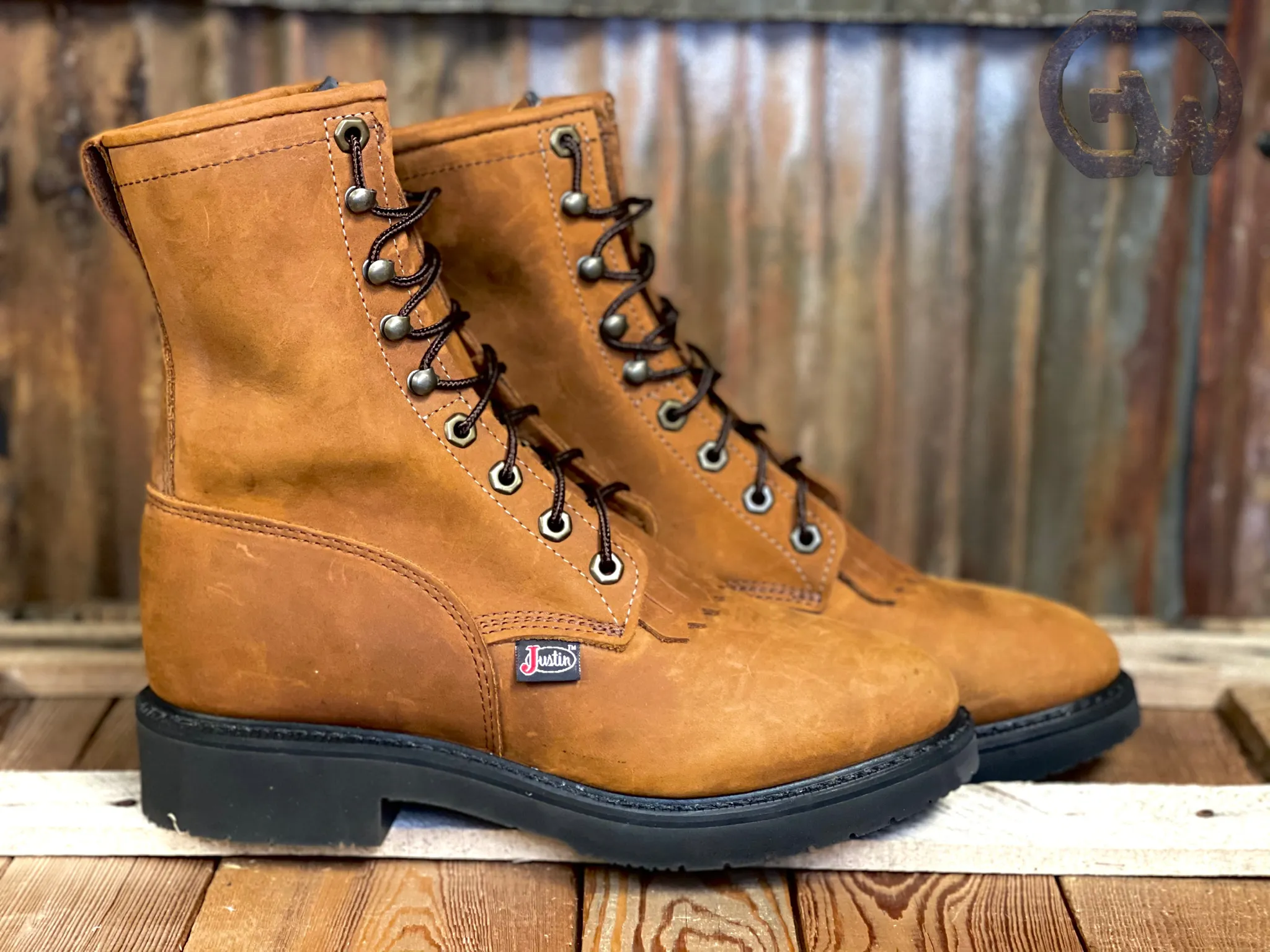 Justin 8" Conductor Lace-Up Work Boot