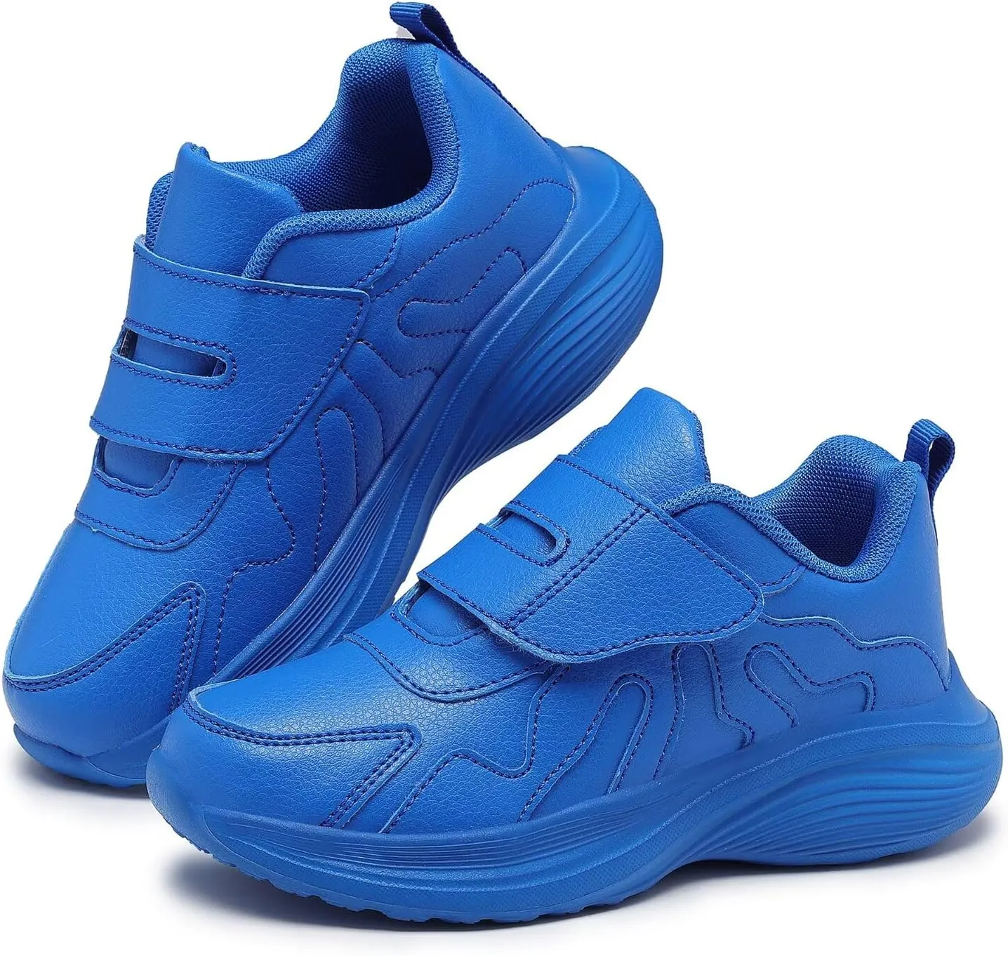 Kid Sneakers Girls Running Shoes Boys Walking Sports Adjustable Strap Sneakers