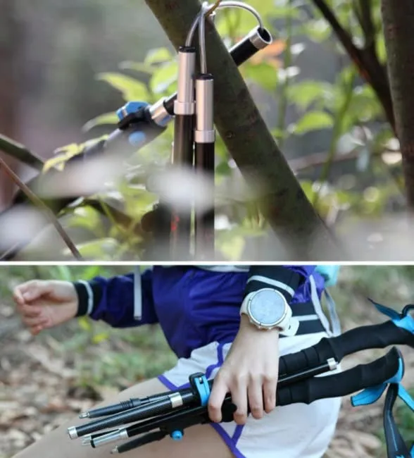 LUYILA Carbon Fiber Trekking Poles – Lightweight Quick Lock