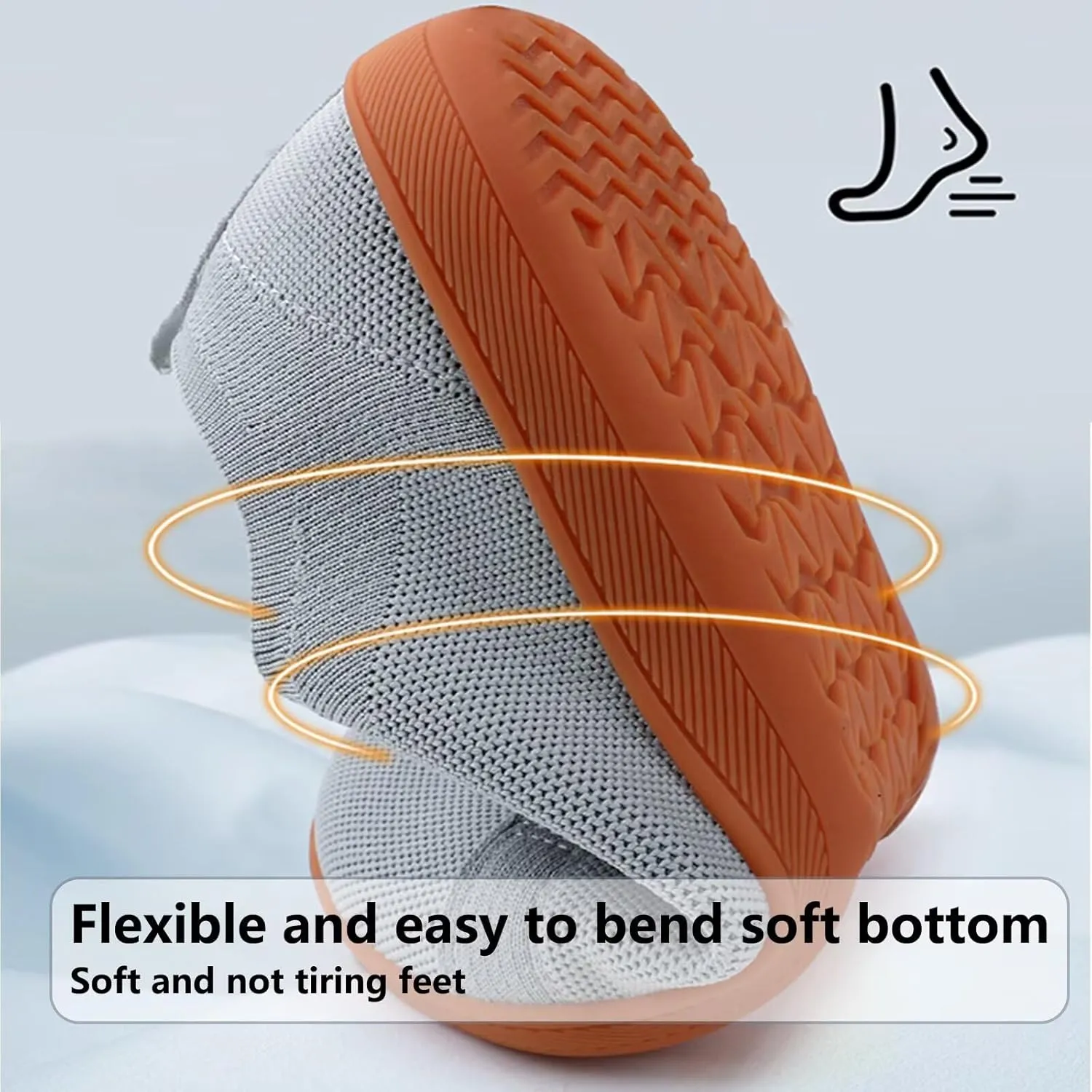 Men's Barefoot Wide Toe Shoes, Minimalist Anti Slip Walking Shoes, Lightweight Off-Road Barefoot Sneakers for Men, Suitable for Daily Wear in Nature Sports and Hiking Trips