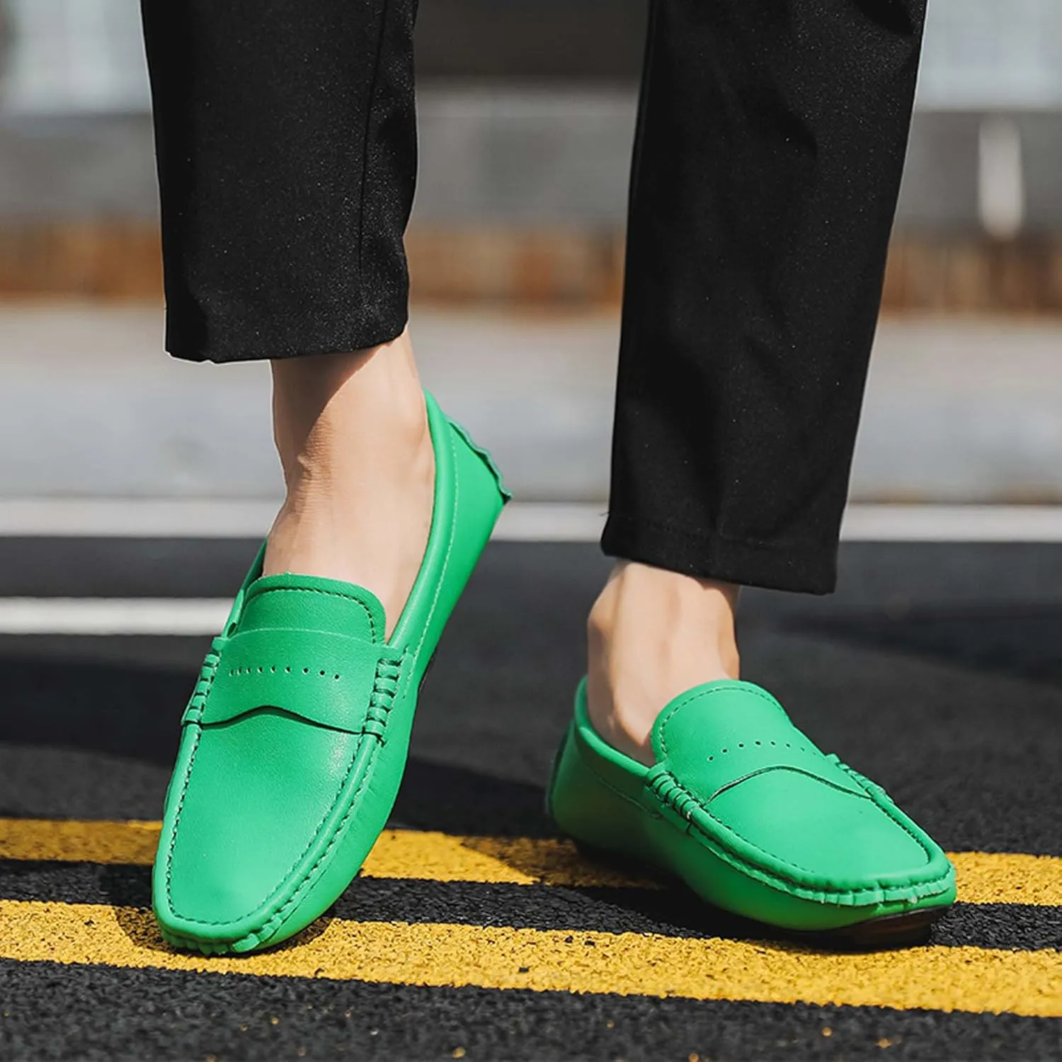 Men's Loafers-Comfortable Driving Shoes-Lightweight Casual Shoes-Non-Slip Walking Shoes-Outdoor Casual Walking Shoes-Fashion Sneakers-Large Men's Shoes-5-15 US Sizes