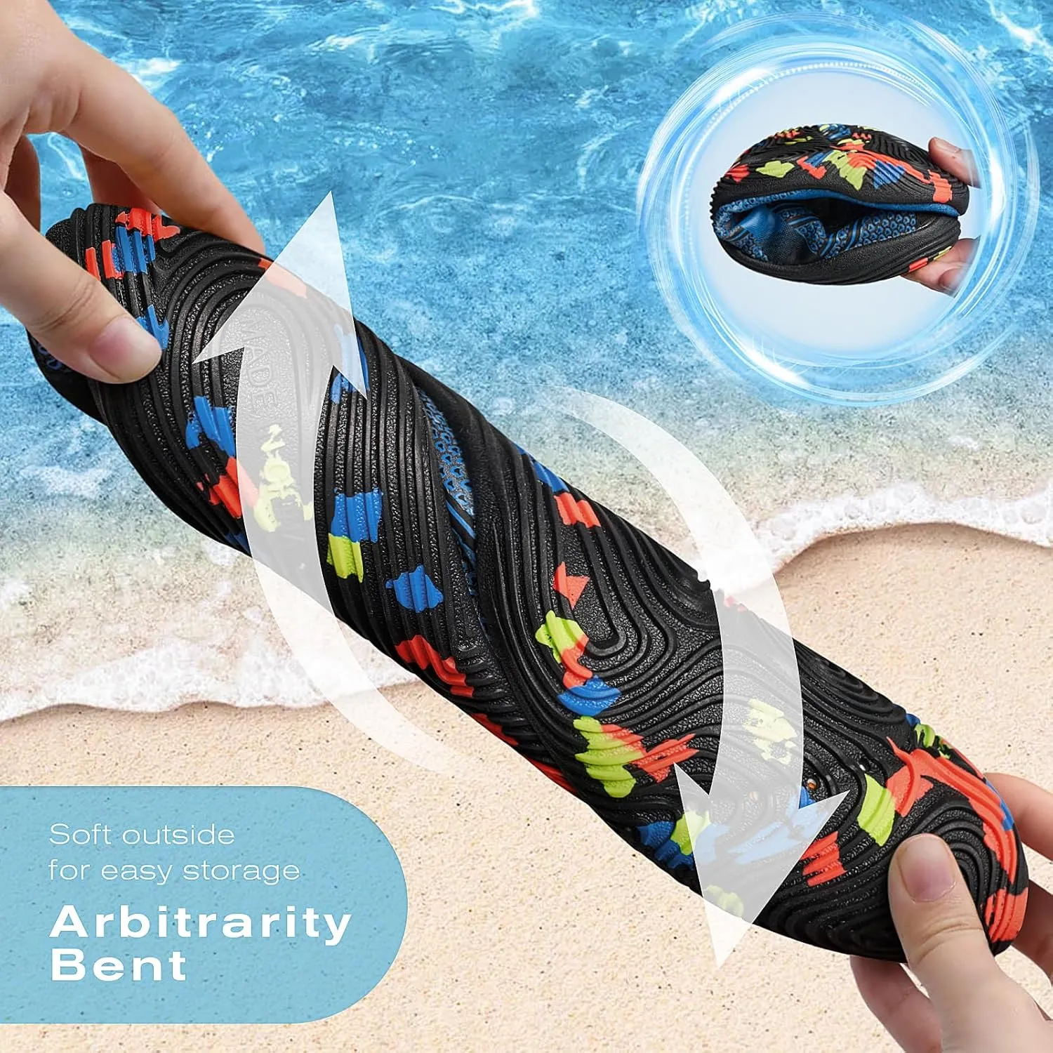 Tanamo Water Shoes for Women Men Quick Dry Swim Beach Barefoot River Aqua Shoes for Hiking Boating Camping Grounding Surfing