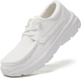 TSIODFO Women's Boat Loafers Casual Walking Shoes