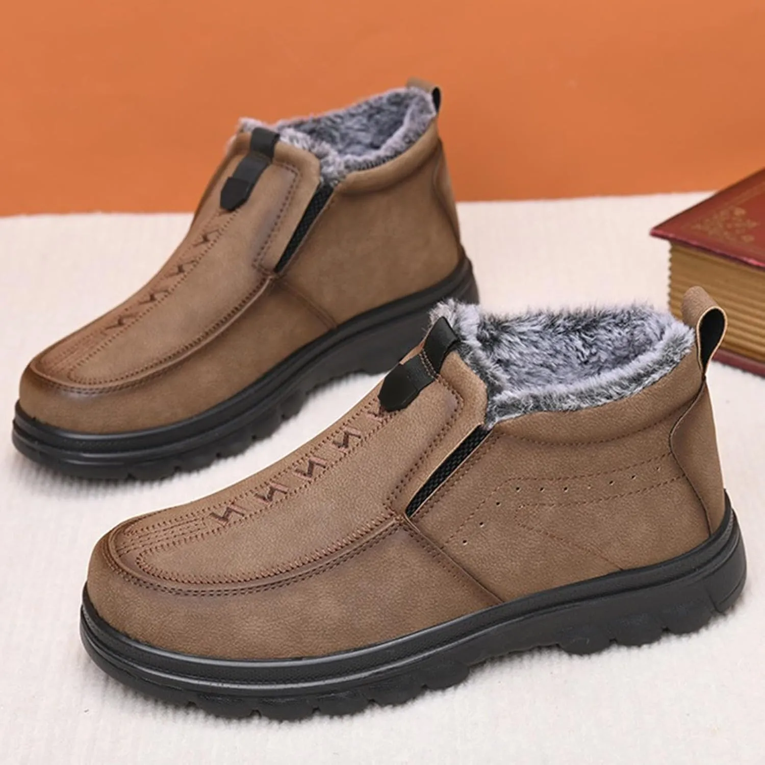 Women Snow Shoes Non-Slip Winter Walking Shoes For Men Plush Lined Hiking Boots Women aterproof Casual Shoes